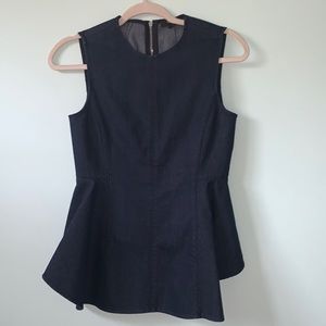 Theory Peplum Jean sleeveless top